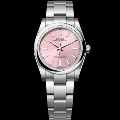 Rolex Oyster Perpetual Pink Dial 34mm