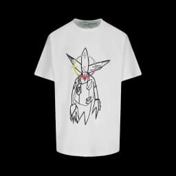 OFF-WHITE x Futura Oversized Fit Alien T-shirt White/Multicolor