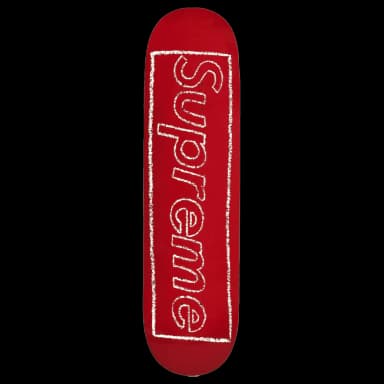 Chalk Logo Skateboard Deck Red