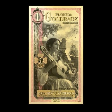 1 Florida Goldback Gold Note (New)