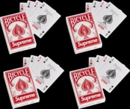 Supreme x Bicycle Mini Playing Card Deck 4x Lot