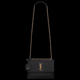 Saint Laurent Sunset Chain Bag Medium Noir