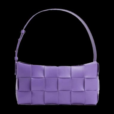 Bottega Veneta Brick Cassette Intreccio Purple