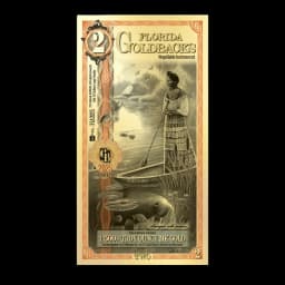 2 Florida Goldback Gold Note (New)