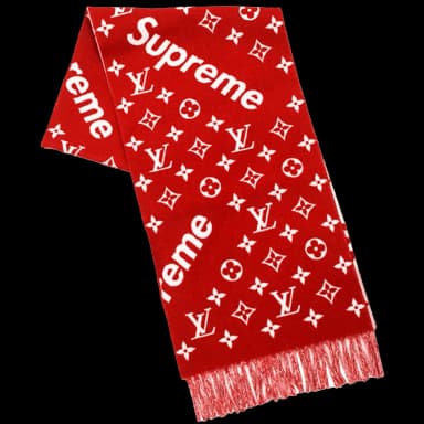 Supreme x Louis Vuitton Monogram Scarf Red