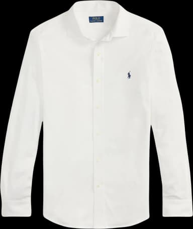 Ralph Lauren Point-Collar Long-Sleeve Polo Shirt