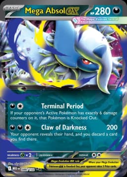 Mega Absol ex -086/132 NM (English)