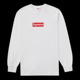 Supreme Box Logo L/S Tee White