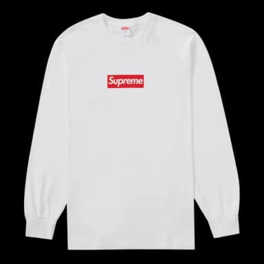 Supreme Box Logo L/S Tee White