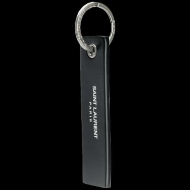 Saint Laurent embossed logo keyring
