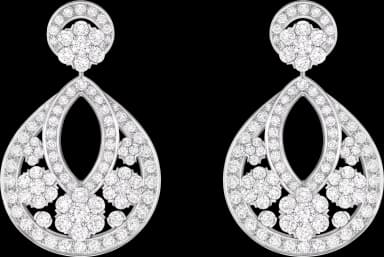 Van Cleef & Arpels Snowflake Transformable Earrings
