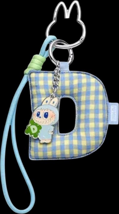 Pop Mart Labubu The Monsters Pin for Love Series D Letter Pendant