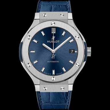 Hublot Classic Fusion Titanium Blue 38mm Unisex