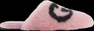 Gucci Interlocking G Faux-Fur Slippers (W)
