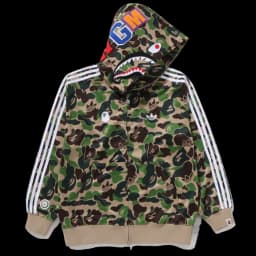 adidas x BAPE Relaxed Fit Track Camo Shark Full Zip Hoodie