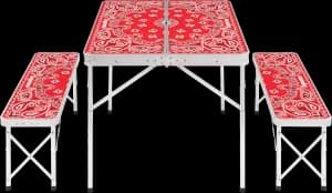 Supreme Coleman Folding Table Set